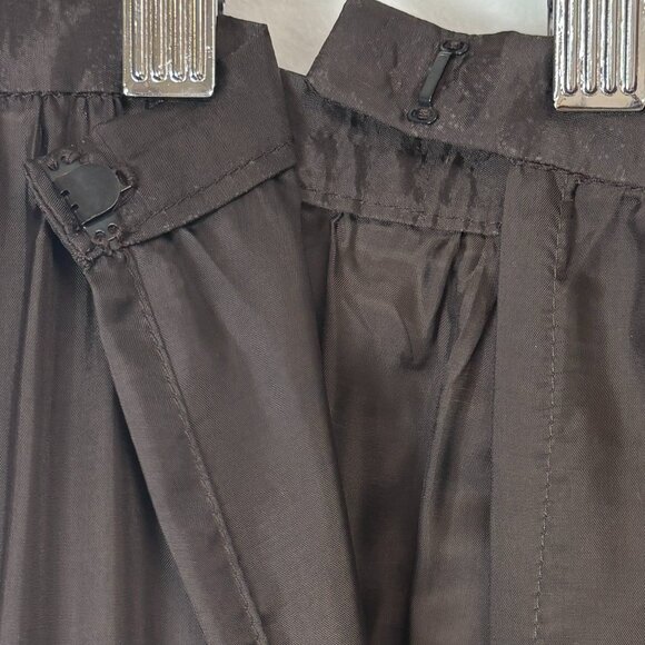 Women’s Chocolate Brown Strapless Pleated Cocktail Dress W/Matching Petticoat - Picture 10 of 12